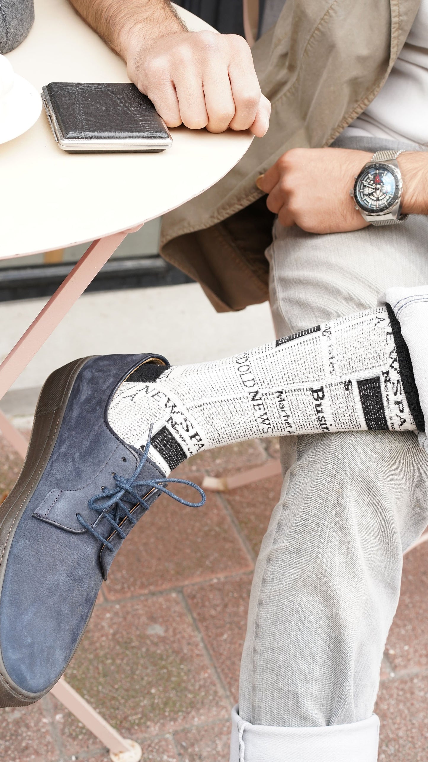 Men's Newspaper Socks