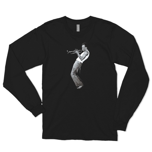 Sweatshirt Miles Davis Playing His Trumpet Artwork Long Sleeve Shirt