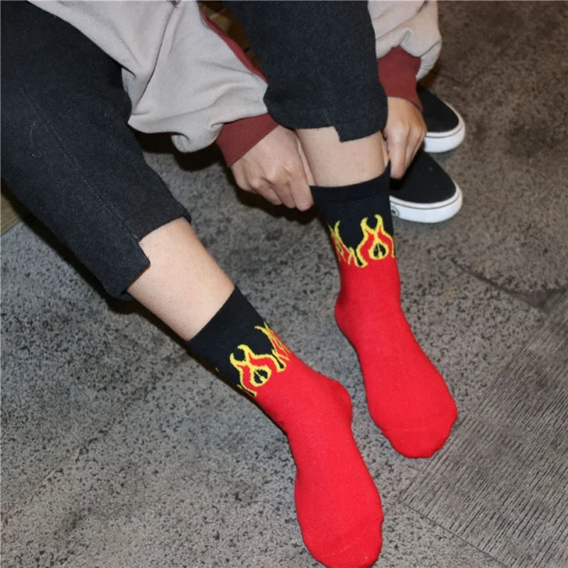 Harajuku Men's Humor Words Knitted Socks  EU 34-43 Dropship