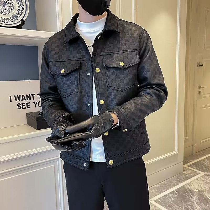 Spring And Autumn Collar Jacket Fashion Men