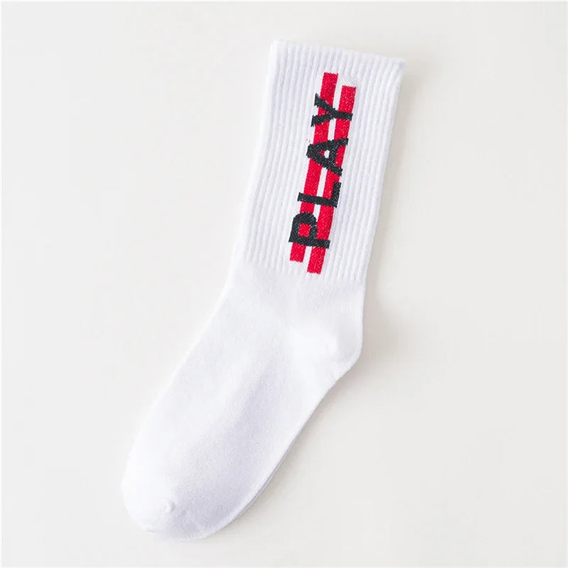 Harajuku Men's Humor Words Knitted Socks  EU 34-43 Dropship