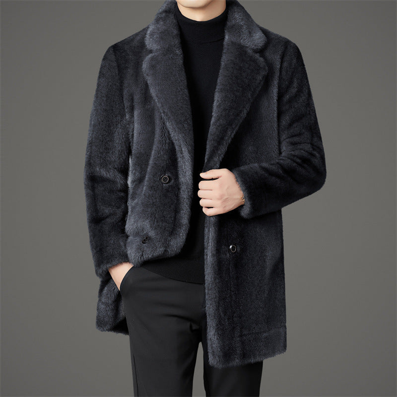 Xuelan Mink Fur Warm Coat On Both Sides